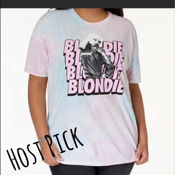 Last 1 - NEW GRAPHIC Blondie tie dyed plus size top - Picture 2 of 8